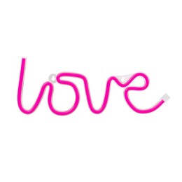 Neon LED LOVE różowy Bat + USB FLNE05 Forever Light
