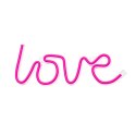 Neon LED LOVE różowy Bat + USB FLNE05 Forever Light