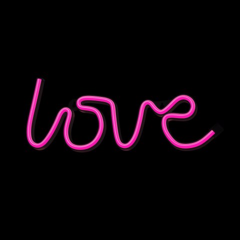 Neon LED LOVE różowy Bat + USB FLNE05 Forever Light