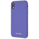 Guess GUHCI61LSGLUV iPhone Xr purple/fioletowy hard case Silicone