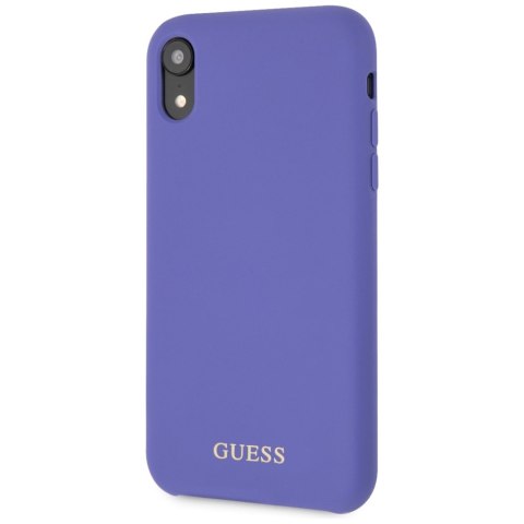 Guess GUHCI61LSGLUV iPhone Xr purple/fioletowy hard case Silicone
