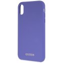 Guess GUHCI61LSGLUV iPhone Xr purple/fioletowy hard case Silicone