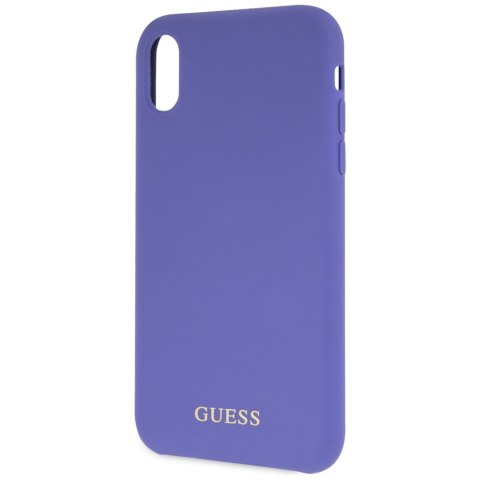 Guess GUHCI61LSGLUV iPhone Xr purple/fioletowy hard case Silicone