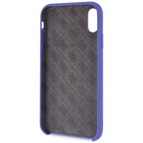 Guess GUHCI61LSGLUV iPhone Xr purple/fioletowy hard case Silicone