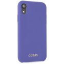 Guess GUHCI61LSGLUV iPhone Xr purple/fioletowy hard case Silicone