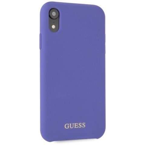 Guess GUHCI61LSGLUV iPhone Xr purple/fioletowy hard case Silicone