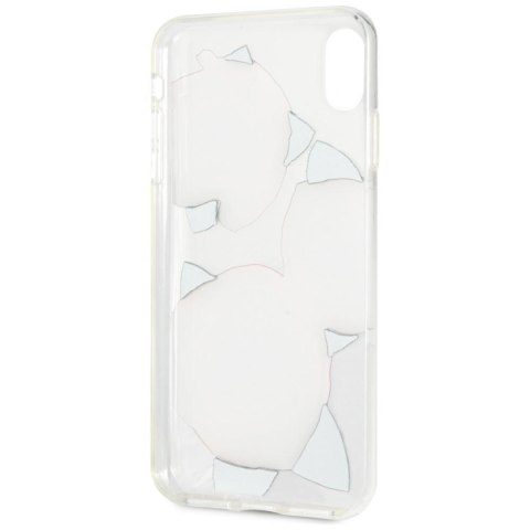 Guess GUHCI65ROSTR iPhone Xs Maxtransparent hard case Flower Desire red roses