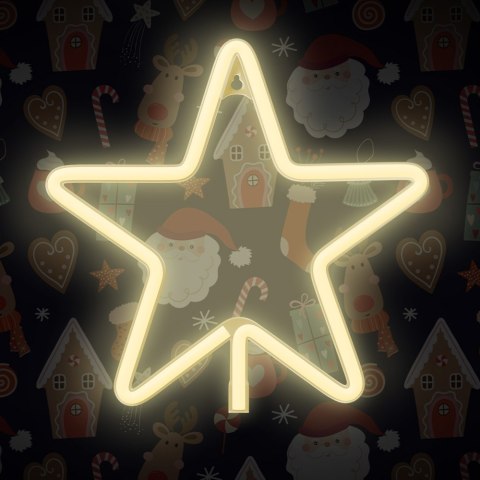 Neon LED CHRISTMAS GWIAZDA ciepła biała FLNE22 Forever Light