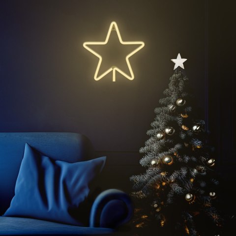 Neon LED CHRISTMAS GWIAZDA ciepła biała FLNE22 Forever Light