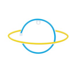 Neon LED SATURN żółty niebieski Bat + USB FLNE11 Forever Light