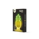 Neon na podstawce LED ANANAS pomarańczowo zielony USB-C FSC-12 Forever Light