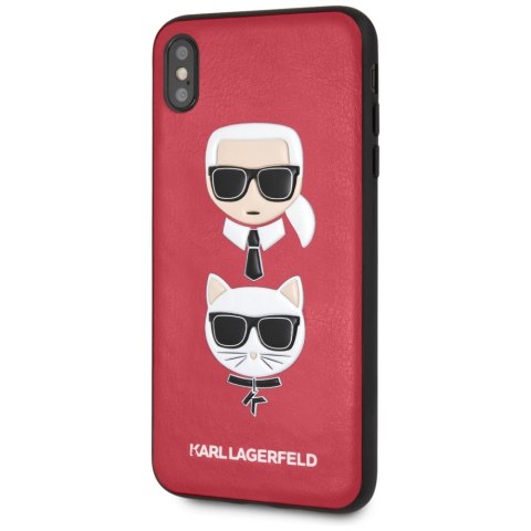 Karl Lagerfeld KLHCI65KICKCRE iPhone XsMax hardcase czerwony/red Karl & Choupette