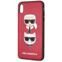 Karl Lagerfeld KLHCI65KICKCRE iPhone XsMax hardcase czerwony/red Karl & Choupette