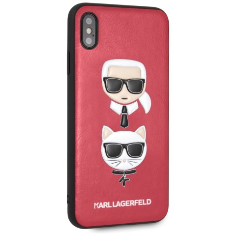 Karl Lagerfeld KLHCI65KICKCRE iPhone XsMax hardcase czerwony/red Karl & Choupette