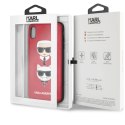 Karl Lagerfeld KLHCI65KICKCRE iPhone XsMax hardcase czerwony/red Karl & Choupette
