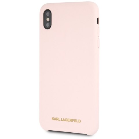Karl Lagerfeld KLHCI65SLLPG iPhone Xs Max hardcase jasnoróżowy/light pink Silicone