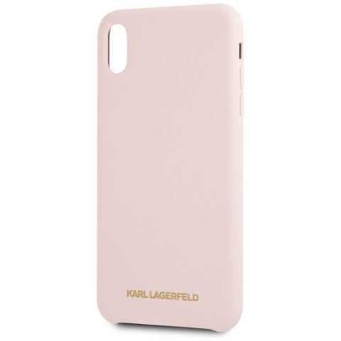 Karl Lagerfeld KLHCI65SLLPG iPhone Xs Max hardcase jasnoróżowy/light pink Silicone