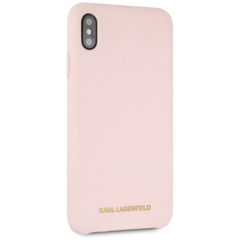 Karl Lagerfeld KLHCI65SLLPG iPhone Xs Max hardcase jasnoróżowy/light pink Silicone