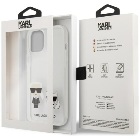 Karl Lagerfeld KLHCP12SCKTR iPhone 12 mini 5,4" hardcase Transparent Karl & Choupette
