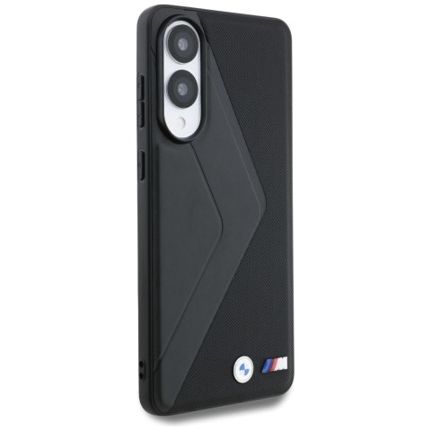 Etui BMW Leather Oversized Stripes MagSafe do Samsung Galaxy S25 Edge czarny