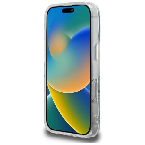 Etui Karl Lagerfeld IML Multi K&C Head Pattern do iPhone 16 Pro przezroczysty