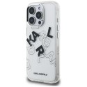 Etui Karl Lagerfeld IML Sketched Graphic do iPhone 16 Pro przezroczysty