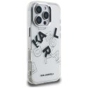 Etui Karl Lagerfeld IML Sketched Graphic do iPhone 16 Pro przezroczysty