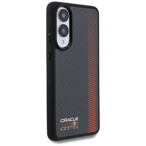 Etui Red Bull Real Carbon Fiber Powerbar MagSafe do Samsung Galaxy S25 Edge czarny