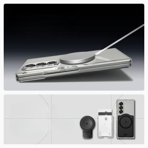 Etui Spigen AirSkin Mag MagSafe do Samsung Galaxy Z Fold7 przezroczysty