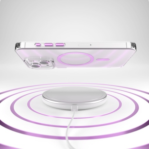 Nakładka Etteri Color Mag do iPhone 15 6,1" różowa