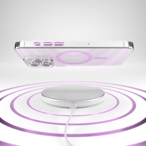 Nakładka Etteri Color Mag do iPhone 15 Pro 6,1" różowa