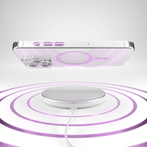 Nakładka Etteri Color Mag do iPhone 16 Pro 6,3" różowa