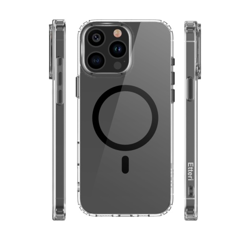 Nakładka Etteri Color Mag do iPhone 15 Pro Max 6,7" czarna