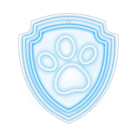 Wiszący neon LED na plexi Psi Patrol - Łapa OW-130246