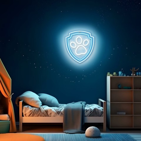 Wiszący neon LED na plexi Psi Patrol - Łapa OW-130246