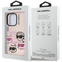 Etui Karl Lagerfeld IML Multi K&C Head Pattern do iPhone 16 Pro Max różowy