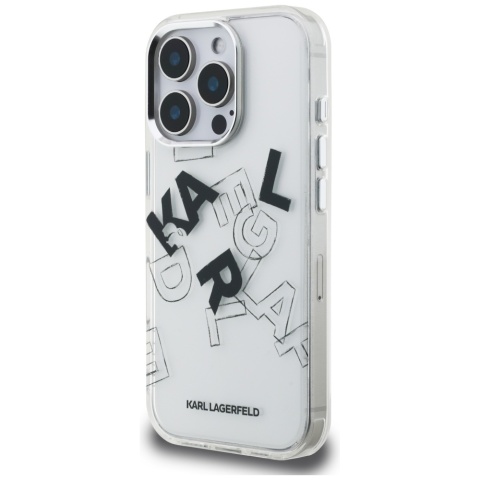 Etui Karl Lagerfeld IML Sketched Graphic do iPhone 16 Pro Max przezroczysty
