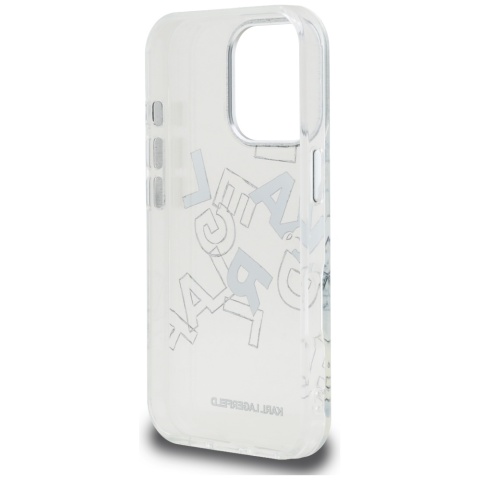 Etui Karl Lagerfeld IML Sketched Graphic do iPhone 16 Pro Max przezroczysty