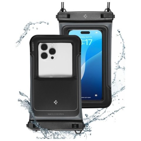 Etui Spigen A611P Waterproof Float Case czarny 2szt.