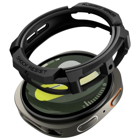 Etui Spigen Rugged Armor do Samsung Galaxy Watch 8 44mm czarny