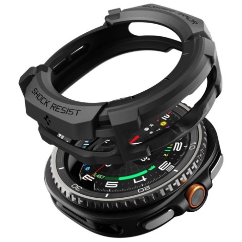 Etui Spigen Rugged Armor do Samsung Galaxy Watch 8 Classic 46mm czarny