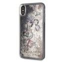 Karl Lagerfeld KLHCI65KSICGO iPhone Xs Max złoty/gold hard case Iconic Liquid Glitter