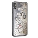 Karl Lagerfeld KLHCI65KSICGO iPhone Xs Max złoty/gold hard case Iconic Liquid Glitter