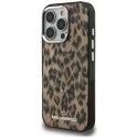 Etui Karl Lagerfeld IML Leopard Pattern MagSafe do iPhone 16 Pro Max brązowy