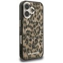 Etui Karl Lagerfeld IML Leopard Pattern MagSafe do iPhone 16 brązowy
