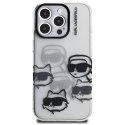 Etui Karl Lagerfeld IML Multi K&C Head Pattern do iPhone 16 Pro Max przezroczysty