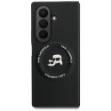 Etui Karl Lagerfeld Karl&Choupette Logo MagSafe do Samsung Galaxy Z Fold7 czarny