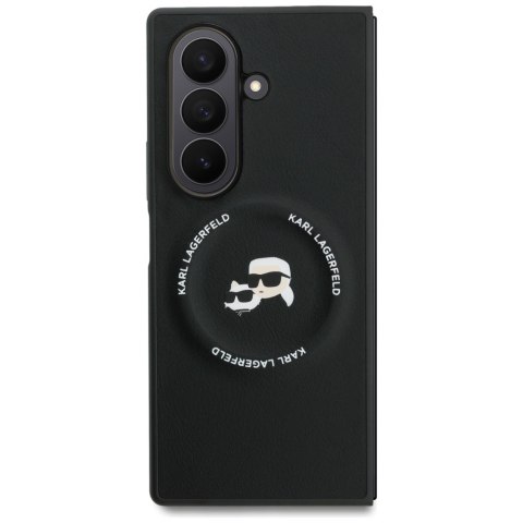 Etui Karl Lagerfeld Karl&Choupette Logo MagSafe do Samsung Galaxy Z Fold7 czarny