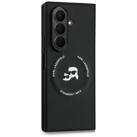 Etui Karl Lagerfeld Karl&Choupette Logo MagSafe do Samsung Galaxy Z Fold7 czarny