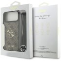 Etui Guess 4G Big Logo Cord Stap Crossbody do iPhone 17 Pro Max brązowy